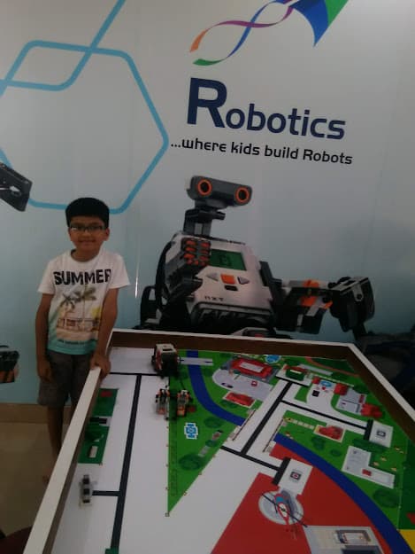 Junior roboticists at work