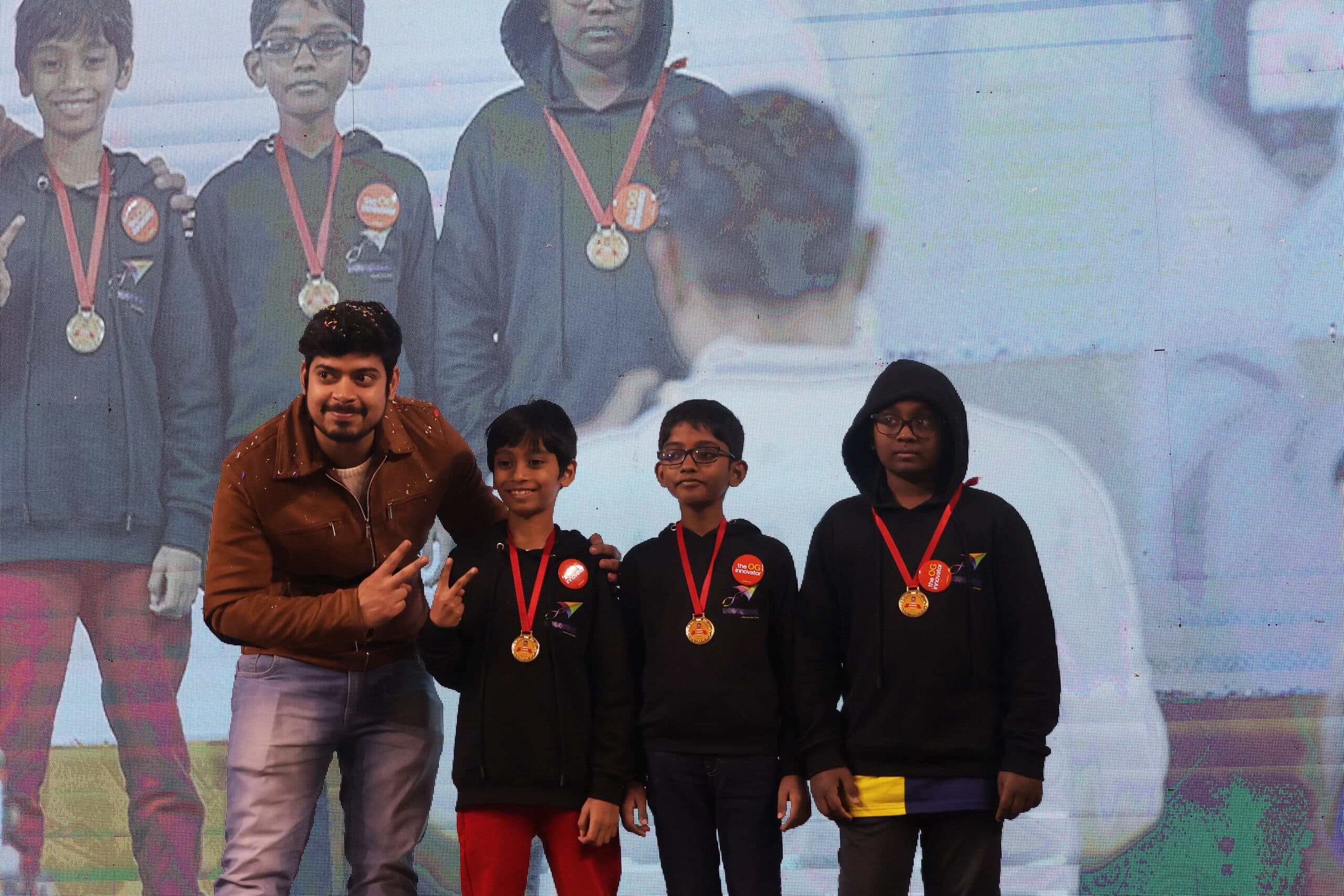 Robokiidz team celebrating their win